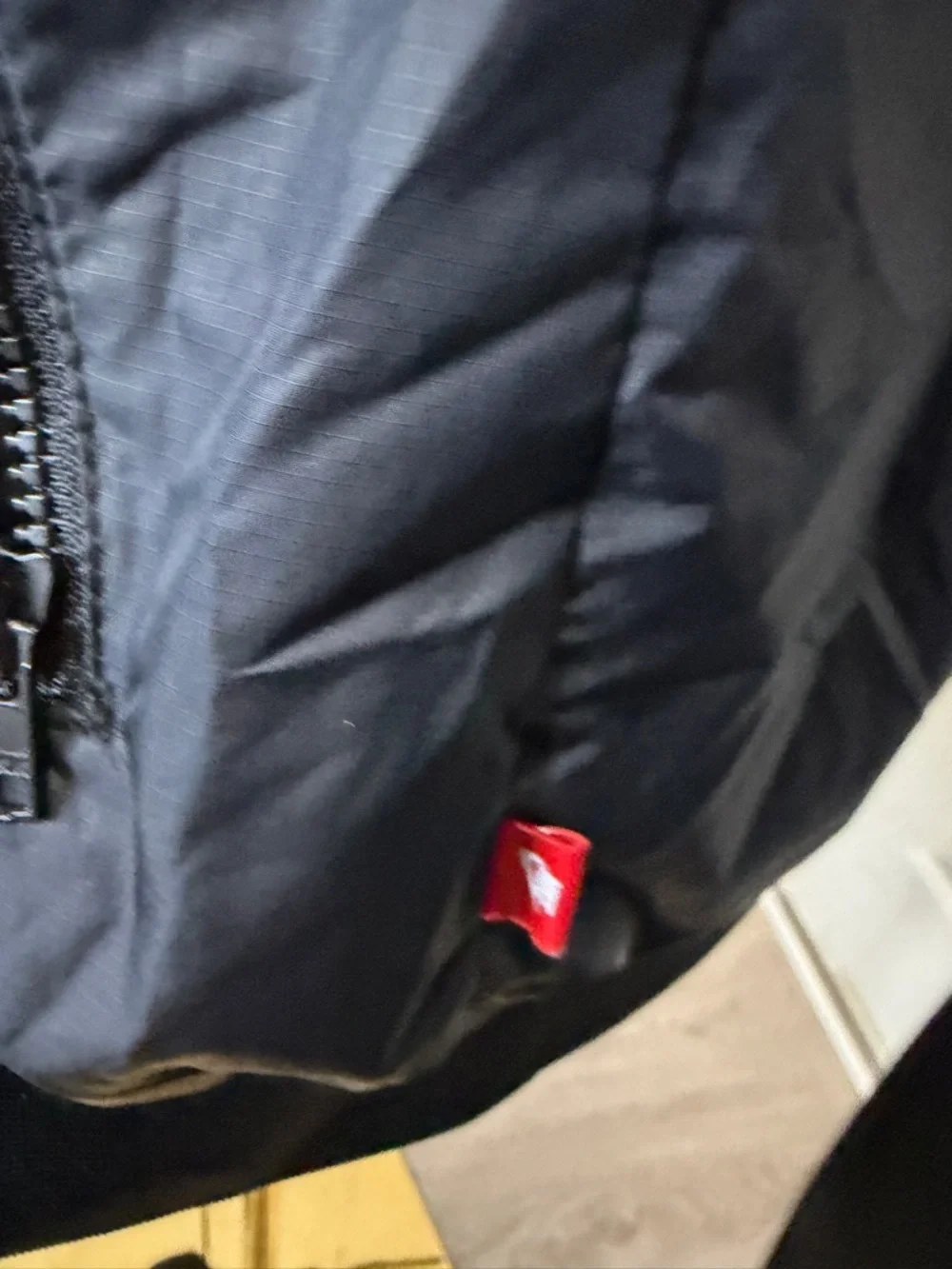 Nike Black Hooded Bomber Jacket with White Logo - Picture 6 of 10